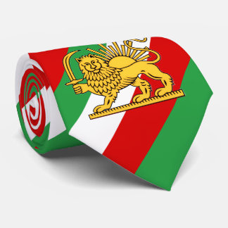 Constitutional Monarchy of Iran flag themed Krawatte