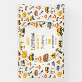 Construction 1ST Birthday | Builder Truck Party Banner (Vertikal)