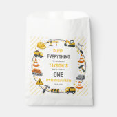 Construction 1ST Birthday | Builder Truck Party Geschenktütchen (Vorderseite)