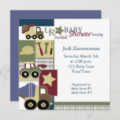 construction_baby_dusche2, Jodi Zimmerman, Satu... Einladung (Vorne/Hinten)