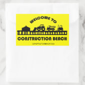 Construction Beach Aufkleber (Tasche)