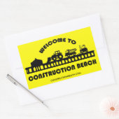 Construction Beach Aufkleber (Umschlag)