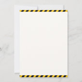 Construction Birthday | Dump Truck & Excavator Einladung (Rückseite)