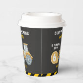 Construction Birthday Paper Cups Turning Six Pappbecher (Rechts)