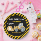 Construction Birthday Paper Plates Turning 6 Pappteller (Party)