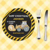 Construction Birthday Party | Excavator & Wrecking Pappteller