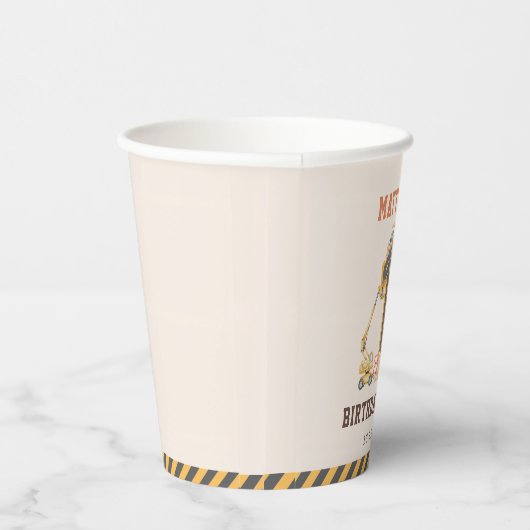 Construction Birthday Party Pappbecher (Rechts)