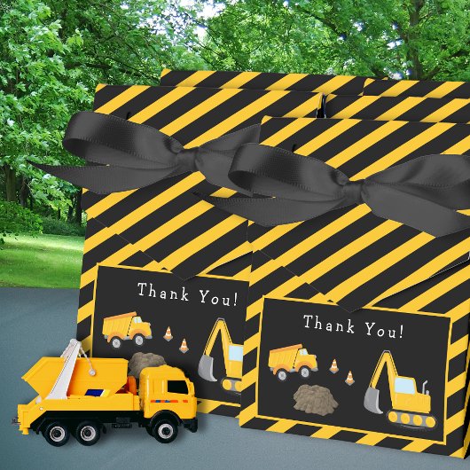Construction Birthday Party Thank You Geschenkschachtel