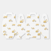 Construction Birthday Yellow Dump Trucks Birthday Geschenkschachtel (Ungeklappt)