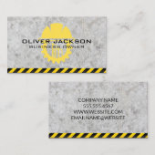 Construction | Blue Collar Worker Visitenkarte (Vorne/Hinten)
