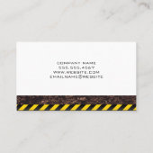 Construction Build | Contractor | Engineer Visitenkarte (Rückseite)