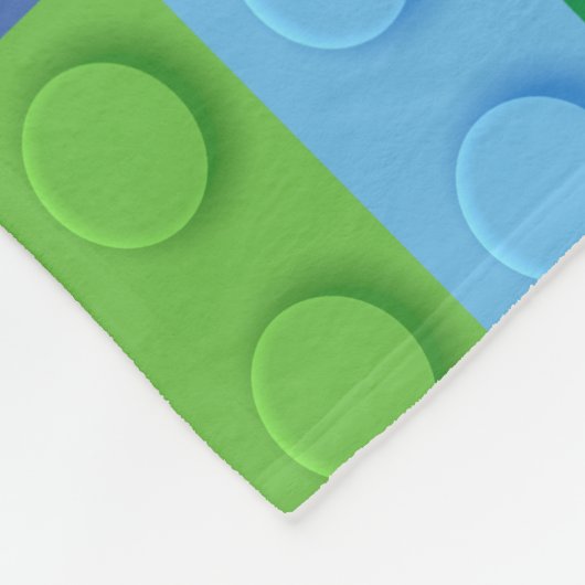 Construction Building Blocks Toy Pattern 2 Fleecedecke (Ecke)