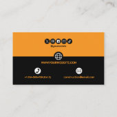 Construction Building Crane Business Card Visitenkarte (Rückseite)