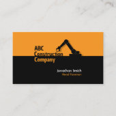 Construction Building Crane Business Card Visitenkarte (Vorderseite)