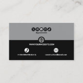 Construction Building Crane Business Card Visitenkarte (Rückseite)