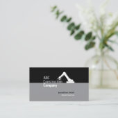 Construction Building Crane Business Card Visitenkarte (Stehend Vorderseite)