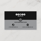 Construction Building Crane Business Card Visitenkarte (Rückseite)