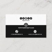 Construction Building Crane Business Card Visitenkarte (Rückseite)