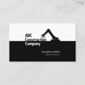 Construction Building Crane Business Card Visitenkarte (Vorderseite)