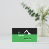 Construction Building Crane Business Card Visitenkarte (Stehend Vorderseite)