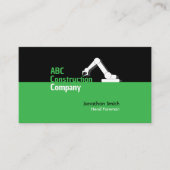 Construction Building Crane Business Card Visitenkarte (Vorderseite)