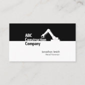 Construction Building Crane Business Card Visitenkarte (Vorderseite)