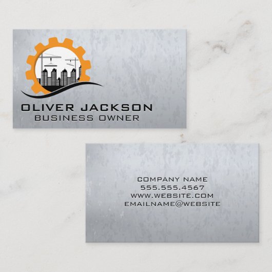 Construction Buildings | High Risers Visitenkarte (Vorne/Hinten)