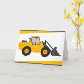 Construction Bulldozer Truck Birthday Karte (Gelbe Blume)
