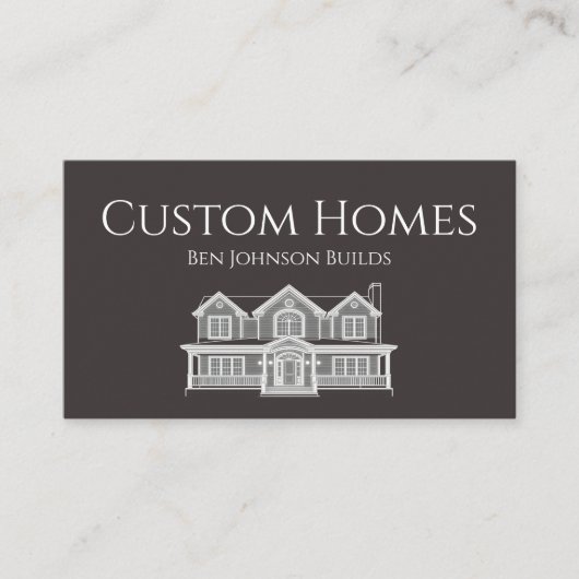 Construction Business Card Visitenkarte (Vorderseite)