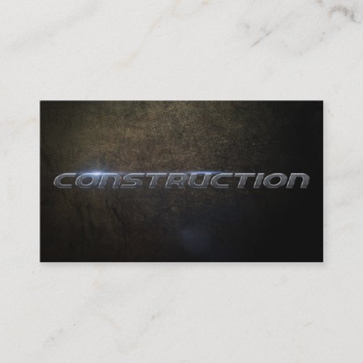 Construction Business Card Visitenkarte (Vorderseite)