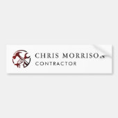 Construction Business Marketing Logo Autoaufkleber (Vorne)