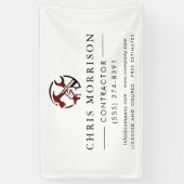 Construction Business Marketing Logo Banner (Vertikal)