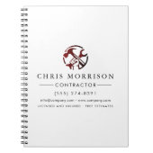 Construction Business Marketing Logo Notizblock (Vorderseite)