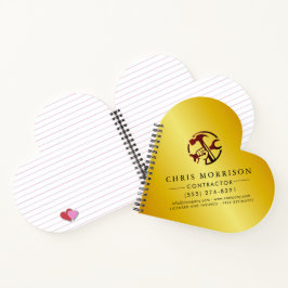 Construction Business Marketing Logo Notizblock