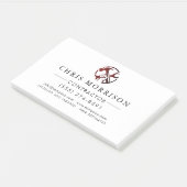 Construction Business Marketing Logo Post-it Klebezettel (angewinkelt)