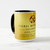 Construction Business Marketing Logo Tasse (Vorderseite Links)