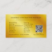 Construction Business Marketing Logo Visitenkarte (Rückseite)