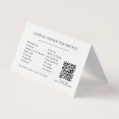 Construction Business Marketing Logo Visitenkarten (Rückseite)