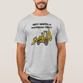 construction_clipart_backhoe, der einen... T-Shirt (Vorderseite)