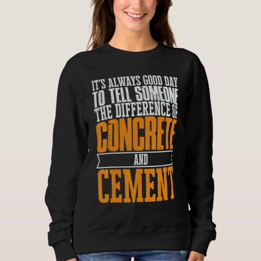 Construction Concrete Finisher 12 Sweatshirt (Vorderseite)
