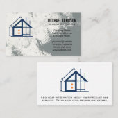 Construction Contractor | Blue Collar Visitenkarte (Vorne/Hinten)
