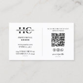 Construction Contractor Heavy Equipment Operator Visitenkarte (Rückseite)