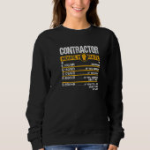 Construction Contractor Hourly Rate   Sweatshirt (Vorderseite)