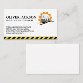 Construction Cranes | Commercial Buildings Visitenkarte (Vorne/Hinten)