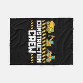 Construction Crew Worker Excavator Boys Girls Kids Fleecedecke (Vorderseite (Horizontal))