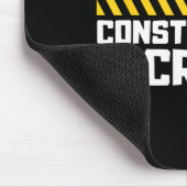 Construction Crew Worker Excavator Boys Girls Kids Mousepad (Ecke)