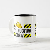 Construction Crew Zweifarbige Tasse (Vorderseite Links)