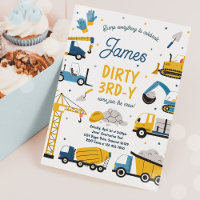 Construction Dirty 3rd-y Dump Truck 3rd Birthday