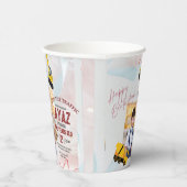 Construction Dump Truck Party Boy Birthday  Paper Pappbecher (Rechts)