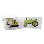 Construction Dump Truck Party Boy Birthday  Ripsband (Spule)